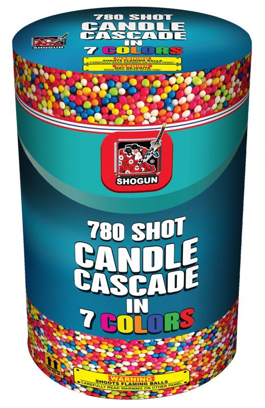 780 SHOT CANDLE CASCADE IN 7 COLORS